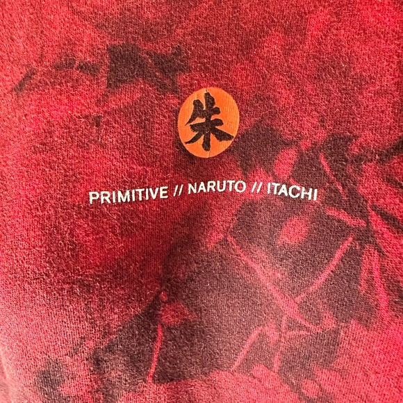 Primitive X Naruto Hoodie Men's sm Red Anime Graphic Sweater Skater Pullover - Picture 2 of 7